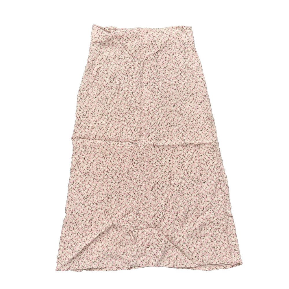 Brandy Melville Midi Pink Floral Skirt Y2K Cottage Women's One Size Long